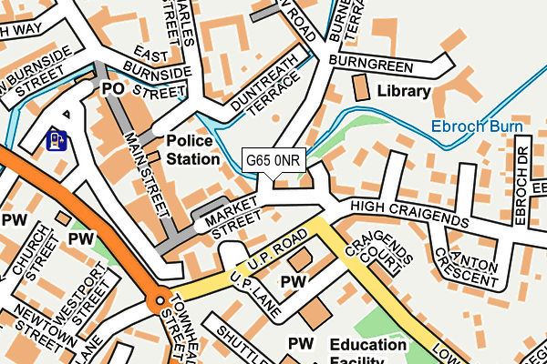 G65 0NR map - OS OpenMap – Local (Ordnance Survey) G65 0NR map - OS OpenMap – Local (Ordnance Survey)