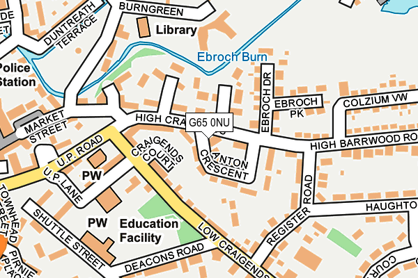 G65 0NU map - OS OpenMap – Local (Ordnance Survey)