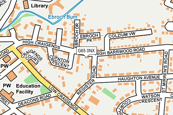 G65 0NX map - OS OpenMap – Local (Ordnance Survey) G65 0NX map - OS OpenMap – Local (Ordnance Survey)