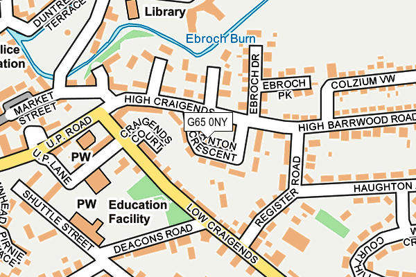 G65 0NY map - OS OpenMap – Local (Ordnance Survey)