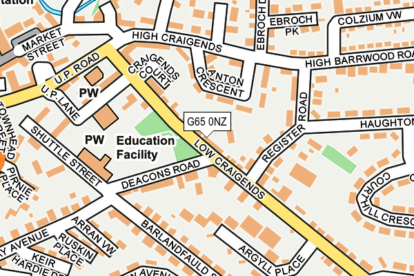 G65 0NZ map - OS OpenMap – Local (Ordnance Survey) G65 0NZ map - OS OpenMap – Local (Ordnance Survey)