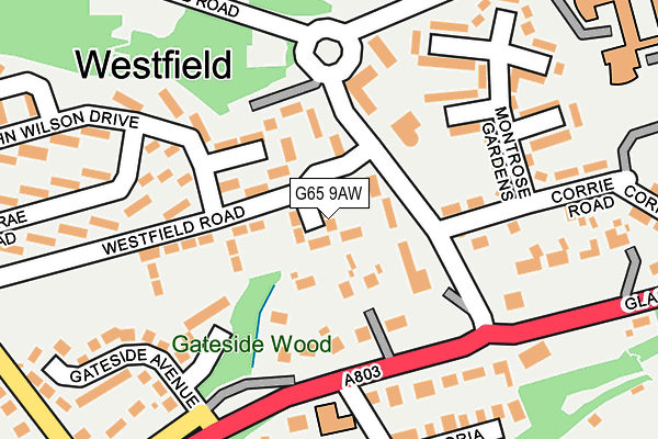 G65 9AW map - OS OpenMap – Local (Ordnance Survey) G65 9AW map - OS OpenMap – Local (Ordnance Survey)