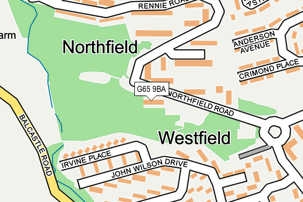 G65 9BA map - OS OpenMap – Local (Ordnance Survey) G65 9BA map - OS OpenMap – Local (Ordnance Survey)