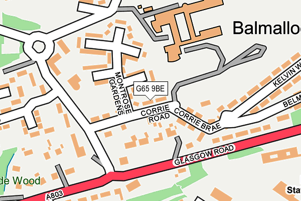 G65 9BE map - OS OpenMap – Local (Ordnance Survey) G65 9BE map - OS OpenMap – Local (Ordnance Survey)