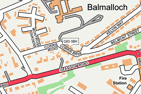 G65 9BH map - OS OpenMap – Local (Ordnance Survey) G65 9BH map - OS OpenMap – Local (Ordnance Survey)
