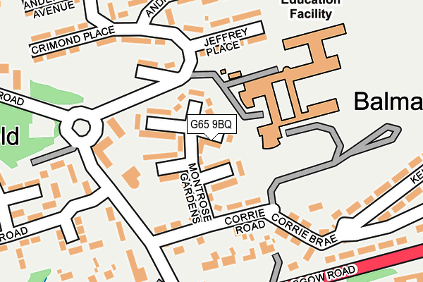 G65 9BQ map - OS OpenMap – Local (Ordnance Survey) G65 9BQ map - OS OpenMap – Local (Ordnance Survey)