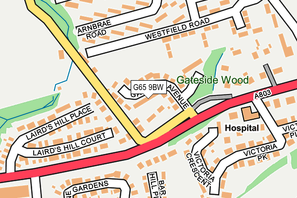G65 9BW map - OS OpenMap – Local (Ordnance Survey) G65 9BW map - OS OpenMap – Local (Ordnance Survey)