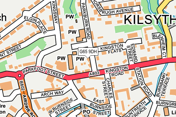 G65 9DH map - OS OpenMap – Local (Ordnance Survey)