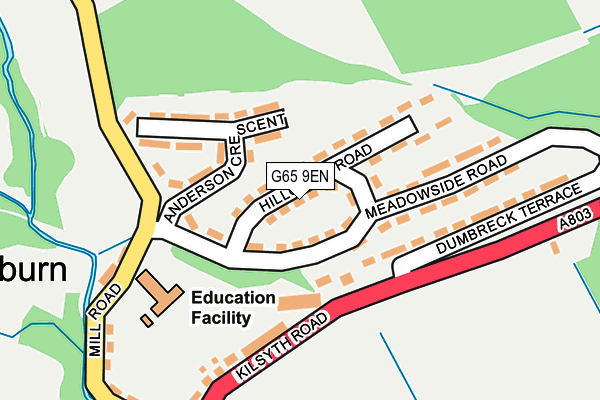 G65 9EN map - OS OpenMap – Local (Ordnance Survey) G65 9EN map - OS OpenMap – Local (Ordnance Survey)