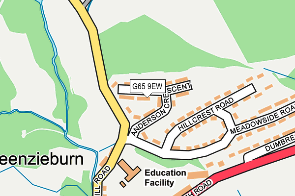 G65 9EW map - OS OpenMap – Local (Ordnance Survey) G65 9EW map - OS OpenMap – Local (Ordnance Survey)