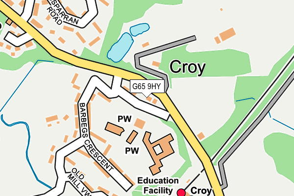 G65 9HY map - OS OpenMap – Local (Ordnance Survey) G65 9HY map - OS OpenMap – Local (Ordnance Survey)