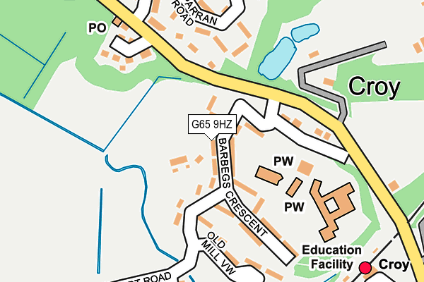 G65 9HZ map - OS OpenMap – Local (Ordnance Survey) G65 9HZ map - OS OpenMap – Local (Ordnance Survey)