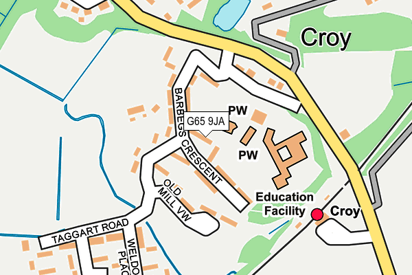 G65 9JA map - OS OpenMap – Local (Ordnance Survey) G65 9JA map - OS OpenMap – Local (Ordnance Survey)