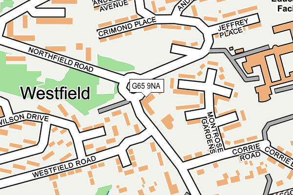 G65 9NA map - OS OpenMap – Local (Ordnance Survey) G65 9NA map - OS OpenMap – Local (Ordnance Survey)