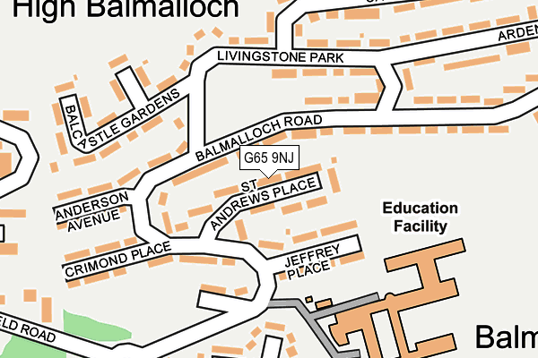 G65 9NJ map - OS OpenMap – Local (Ordnance Survey) G65 9NJ map - OS OpenMap – Local (Ordnance Survey)