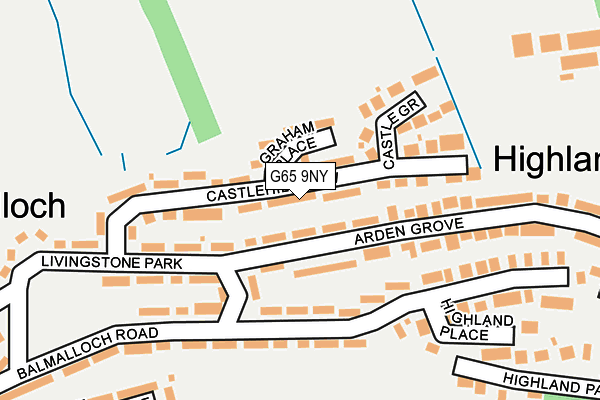 G65 9NY map - OS OpenMap – Local (Ordnance Survey) G65 9NY map - OS OpenMap – Local (Ordnance Survey)