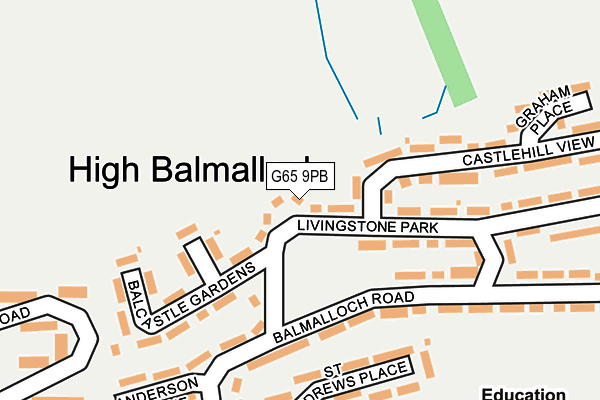 G65 9PB map - OS OpenMap – Local (Ordnance Survey) G65 9PB map - OS OpenMap – Local (Ordnance Survey)