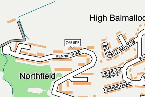 G65 9PF map - OS OpenMap – Local (Ordnance Survey) G65 9PF map - OS OpenMap – Local (Ordnance Survey)