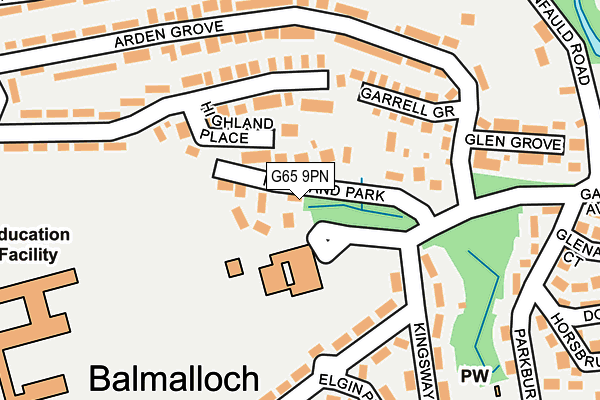 G65 9PN map - OS OpenMap – Local (Ordnance Survey) G65 9PN map - OS OpenMap – Local (Ordnance Survey)