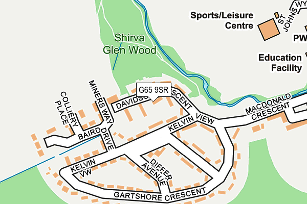 G65 9SR map - OS OpenMap – Local (Ordnance Survey) G65 9SR map - OS OpenMap – Local (Ordnance Survey)