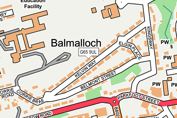 G65 9UL map - OS OpenMap – Local (Ordnance Survey) G65 9UL map - OS OpenMap – Local (Ordnance Survey)