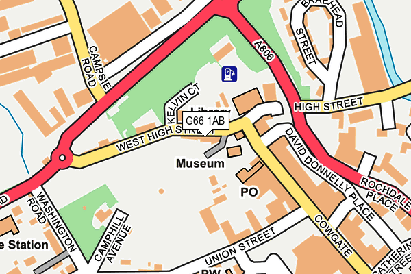 G66 1AB map - OS OpenMap – Local (Ordnance Survey) G66 1AB map - OS OpenMap – Local (Ordnance Survey)