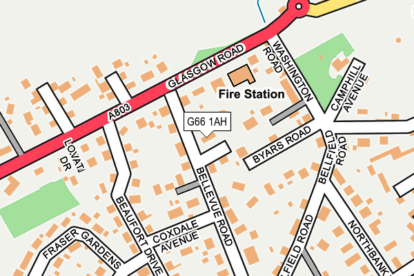 G66 1AH map - OS OpenMap – Local (Ordnance Survey) G66 1AH map - OS OpenMap – Local (Ordnance Survey)