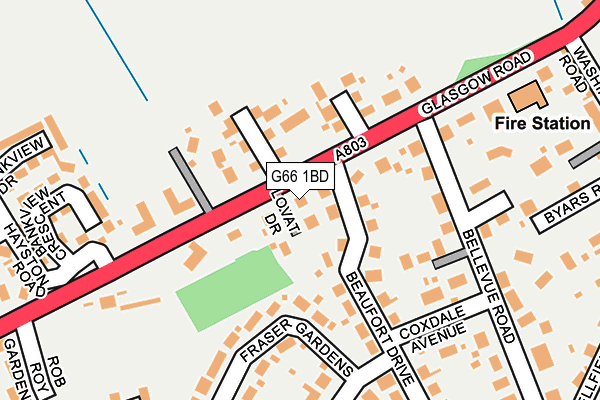 G66 1BD map - OS OpenMap – Local (Ordnance Survey) G66 1BD map - OS OpenMap – Local (Ordnance Survey)