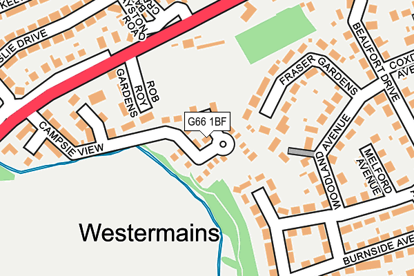 G66 1BF map - OS OpenMap – Local (Ordnance Survey) G66 1BF map - OS OpenMap – Local (Ordnance Survey)