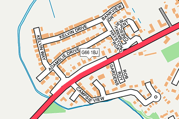 G66 1BJ map - OS OpenMap – Local (Ordnance Survey) G66 1BJ map - OS OpenMap – Local (Ordnance Survey)