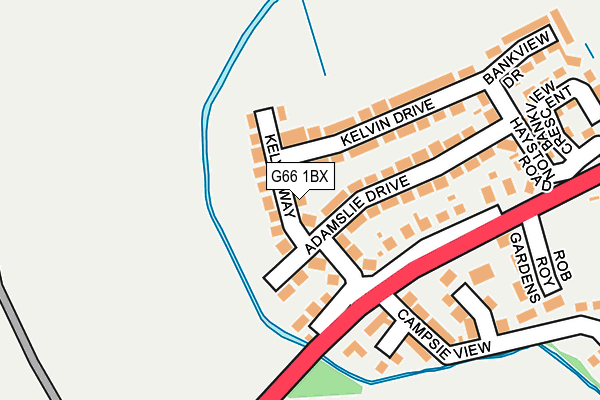 G66 1BX map - OS OpenMap – Local (Ordnance Survey) G66 1BX map - OS OpenMap – Local (Ordnance Survey)