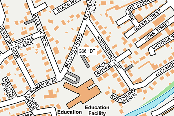 G66 1DT map - OS OpenMap – Local (Ordnance Survey) G66 1DT map - OS OpenMap – Local (Ordnance Survey)