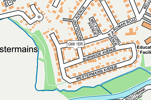 G66 1ER map - OS OpenMap – Local (Ordnance Survey) G66 1ER map - OS OpenMap – Local (Ordnance Survey)