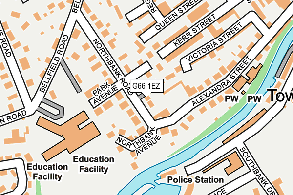 G66 1EZ map - OS OpenMap – Local (Ordnance Survey) G66 1EZ map - OS OpenMap – Local (Ordnance Survey)