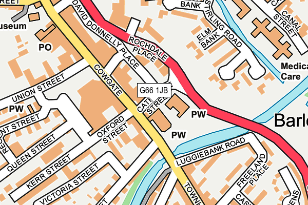 G66 1JB map - OS OpenMap – Local (Ordnance Survey) G66 1JB map - OS OpenMap – Local (Ordnance Survey)