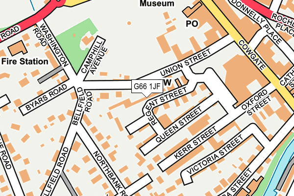 G66 1JF map - OS OpenMap – Local (Ordnance Survey) G66 1JF map - OS OpenMap – Local (Ordnance Survey)