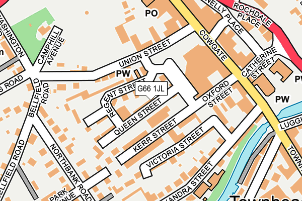 G66 1JL map - OS OpenMap – Local (Ordnance Survey) G66 1JL map - OS OpenMap – Local (Ordnance Survey)
