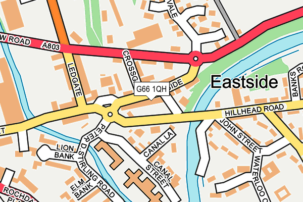 G66 1QH map - OS OpenMap – Local (Ordnance Survey) G66 1QH map - OS OpenMap – Local (Ordnance Survey)