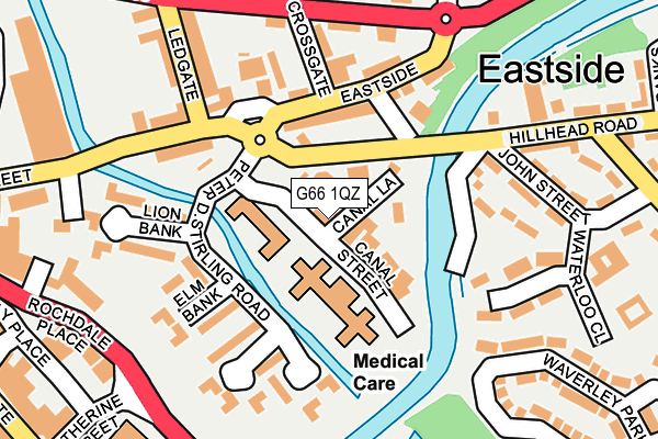 G66 1QZ map - OS OpenMap – Local (Ordnance Survey)