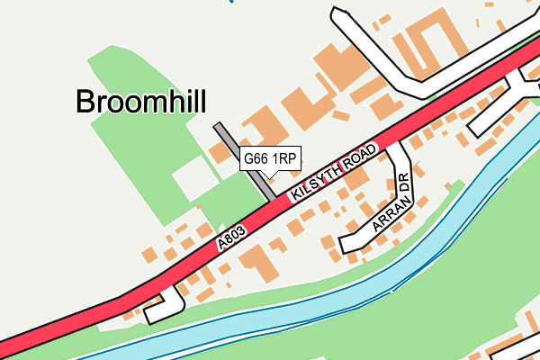G66 1RP map - OS OpenMap – Local (Ordnance Survey)