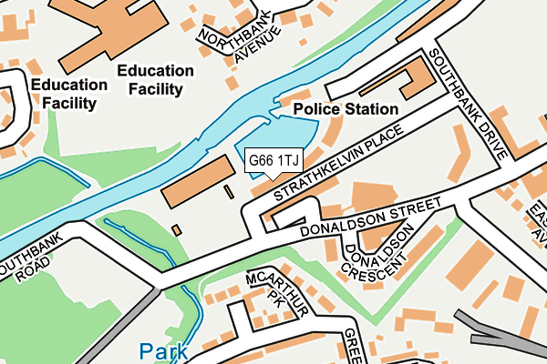 G66 1TJ map - OS OpenMap – Local (Ordnance Survey) G66 1TJ map - OS OpenMap – Local (Ordnance Survey)