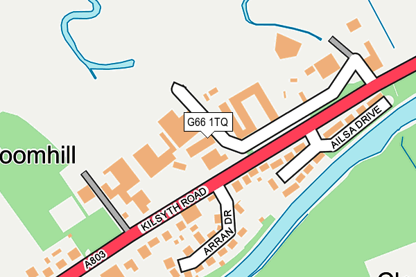 G66 1TQ map - OS OpenMap – Local (Ordnance Survey) G66 1TQ map - OS OpenMap – Local (Ordnance Survey)