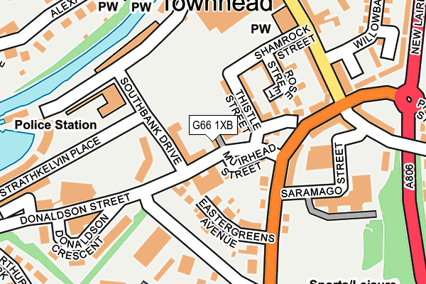G66 1XB map - OS OpenMap – Local (Ordnance Survey) G66 1XB map - OS OpenMap – Local (Ordnance Survey)