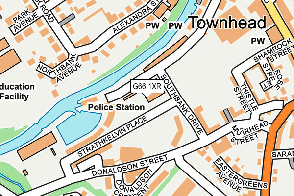 G66 1XR map - OS OpenMap – Local (Ordnance Survey) G66 1XR map - OS OpenMap – Local (Ordnance Survey)