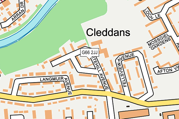 G66 2JJ map - OS OpenMap – Local (Ordnance Survey) G66 2JJ map - OS OpenMap – Local (Ordnance Survey)