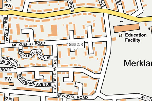 G66 2JR map - OS OpenMap – Local (Ordnance Survey) G66 2JR map - OS OpenMap – Local (Ordnance Survey)
