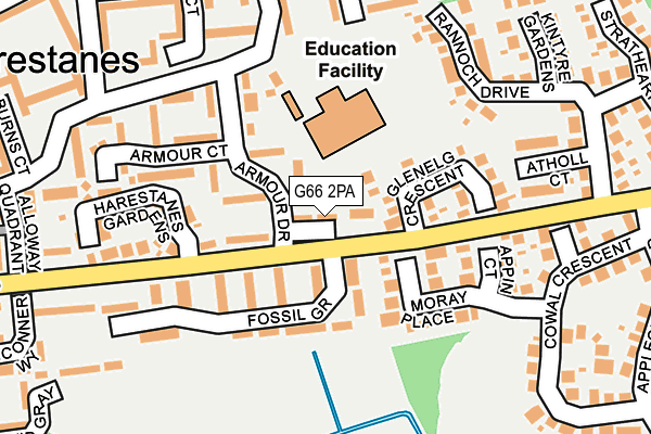 G66 2PA map - OS OpenMap – Local (Ordnance Survey) G66 2PA map - OS OpenMap – Local (Ordnance Survey)