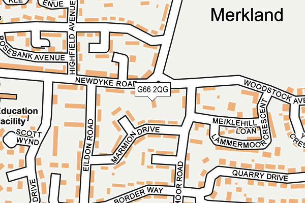 G66 2QG map - OS OpenMap – Local (Ordnance Survey) G66 2QG map - OS OpenMap – Local (Ordnance Survey)