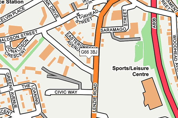 G66 3BJ map - OS OpenMap – Local (Ordnance Survey) G66 3BJ map - OS OpenMap – Local (Ordnance Survey)