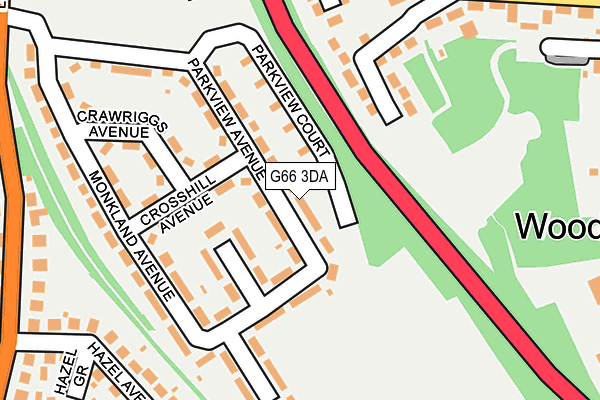 G66 3DA map - OS OpenMap – Local (Ordnance Survey) G66 3DA map - OS OpenMap – Local (Ordnance Survey)